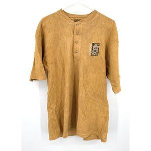 Vtg Guava Beach L or XL Brown Marbled Turtle Hawaii Graphic Tee